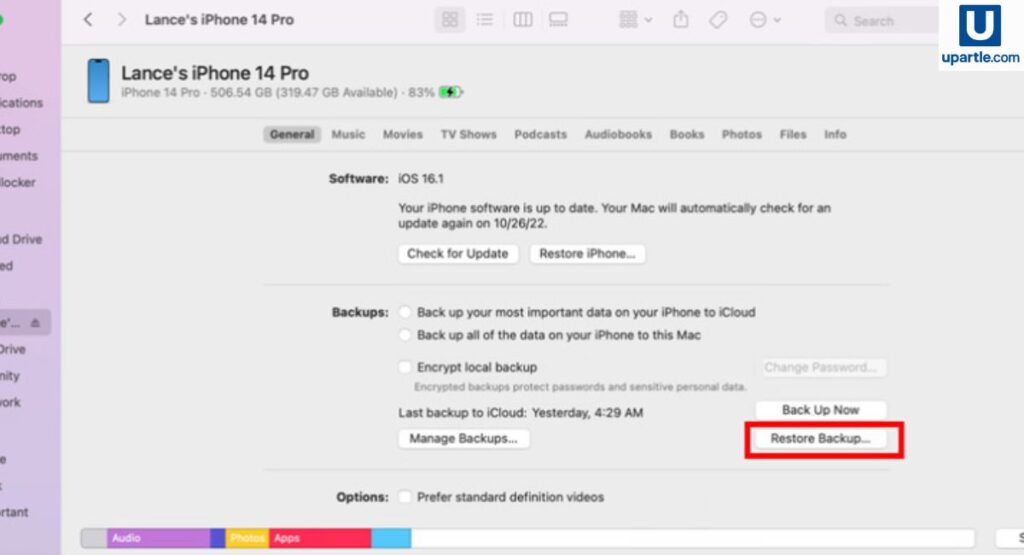 How to Restore iPhone Messages from iTunes or Finder Backup
