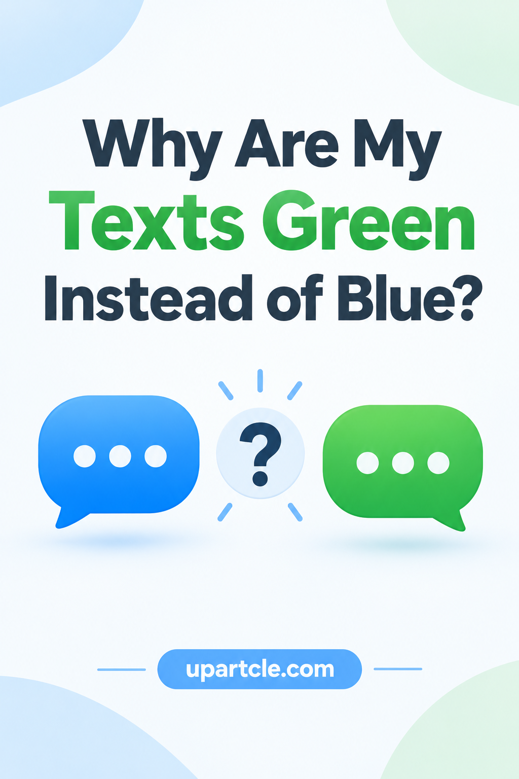 why are my texts green instead of blue iphone