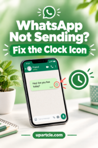 whatsapp message not sending clock icon on chat