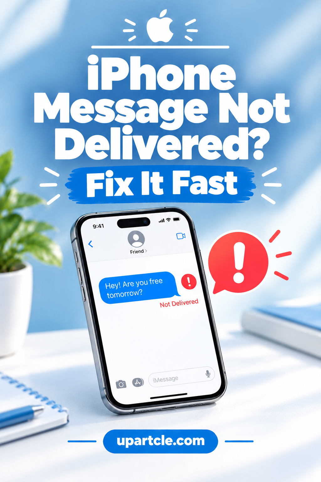 iphone message not delivered red exclamation mark
